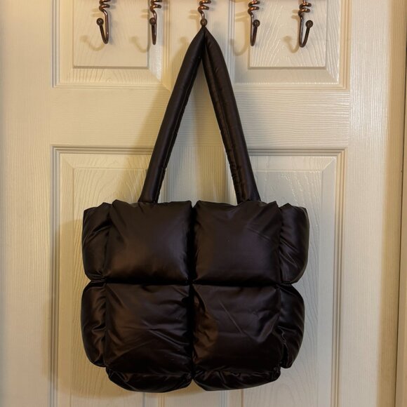 Anthropologie Puffy Plum Tote Puffer Bag NWT - Picture 4 of 4